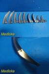 TELEFLEX MEDICAL 9X Teleflex Rusch Emerlad Assorted MAC Fiber Optic Laryngoscope Blades ~ Laryngoscope