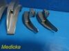 TELEFLEX MEDICAL 9X Teleflex Rusch Emerlad Assorted MAC Fiber Optic Laryngoscope Blades ~ Laryngoscope