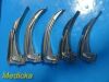 Lot of 5 Mercury Medical Assorted UPSHER Macintosh Fiber Optic Blades