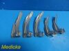 Lot of 5 Mercury Medical Assorted UPSHER Macintosh Fiber Optic Blades