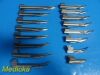 MERCURY MEDICAL 16X  UPSHER Assorted Fiber Optic Miller Laryngoscope Blades/ Laryngoscope