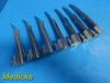 MERCURY MEDICAL 16X  UPSHER Assorted Fiber Optic Miller Laryngoscope Blades/ Laryngoscope