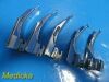 Foregger,Rusch,Hull,Drager Mercury Mac/Mil Laryngoscope Blades W/ Handles ~ Laryngoscope