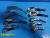 PILLING 18X  DUPACO WA Armstrong Standard Laryngoscope Blades W/ Handles~ Laryngoscope