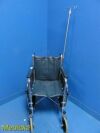 INVACARE Baxter Wheel Chair W/ I/V Pole & Cylinder Mount (No Feet Rest)