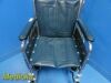 INVACARE Baxter Wheel Chair W/ I/V Pole & Cylinder Mount (No Feet Rest)