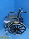 INVACARE Baxter Wheel Chair W/ I/V Pole & Cylinder Mount (No Feet Rest)
