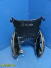 INVACARE Baxter Wheel Chair W/ I/V Pole & Cylinder Mount (No Feet Rest)