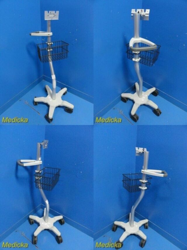 GCX Polymount Nihon Kohden (BSM-2354A) Patient Monitor Stand W/ Basket Monitor Stand