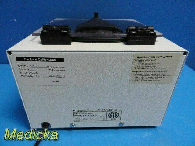 QUEST Diagnostic 642E Table-top , W/ 100mm Red Inserts ~ 24540 Centrifuge