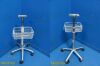 GE Dash 3000 Patient Monitor Height Adjustable Mobile Stand W/ Basket