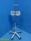 GE Dash 3000 Patient Monitor Height Adjustable Mobile Stand W/ Basket
