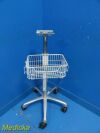 GE Dash 3000 Patient Monitor Height Adjustable Mobile Stand W/ Basket