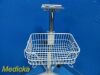 GE Dash 3000 Patient Monitor Height Adjustable Mobile Stand W/ Basket