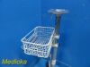 GE Dash 3000 Patient Monitor Height Adjustable Mobile Stand W/ Basket