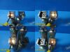 Lot of 4 Rusch Greenspec / Greenspec X FiberOptic Blade Handles ONLY