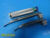 RUSCH Emerald MiL3 & MiL2 F/O Laryngoscope Blades W/ Fiber Optic Handle ~ Laryngoscope
