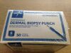 MEDLINE MDS0033360 Disposable Dermal Biopsy Punch, 6mm (50/Box)