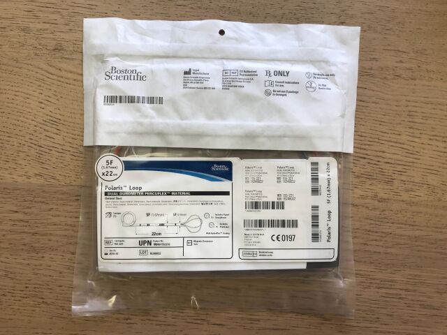 BOSTON SCIENTIFIC 155-221 Polaris Loop Dual Durometer Percuflex Material Ureteral Stent 5F x 22cm (X)