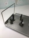 AESCULAP MD422 STERILIZATION TRAY 21 x 10" x 4 WITH SILICONE INSERTS  MD422 STERILIZATION TRAY