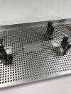 AESCULAP MD422 STERILIZATION TRAY 21 x 10" x 4 WITH SILICONE INSERTS  MD422 STERILIZATION TRAY