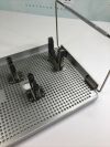 AESCULAP MD422 STERILIZATION TRAY 21 x 10" x 4 WITH SILICONE INSERTS  MD422 STERILIZATION TRAY