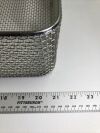 Stainless Steel Sterilization Tray with handles 21 x 13 1/2 x 3 1/2 Heavy Gauge Mesh Surgical Cases