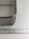 Stainless Steel Sterilization Tray with handles 21 x 13 1/2 x 3 1/2 Heavy Gauge Mesh Surgical Cases