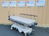 STRYKER 1015 Big Wheel Medical Hospital Stretcher w New Graphite Upholstery Mattress Stretcher
