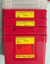 BD 305343 (Lot of 4) 8 Quart Nestable Sharps Collector