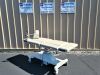 MPI Model DBI-7407 Ultrasound Table w New Creme Upholstery: Power Base and 4 Knockouts Ultrasound Table