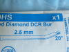 MEDTRONIC/ XOMED Ref: 1882569HS High Speed Curved Diamond DCR Bur  2.5mm 20 Degree Exp. 10/2019