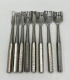 Lot of 8 Various Size Bone Gouge Instruments