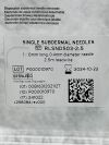 RHYTHMLINK Lot of 2 Single Subdermal Needles RLSND503 Exp. 10-2024 (#B5 ) RLSND503 Corkscrew Subdermal Needle