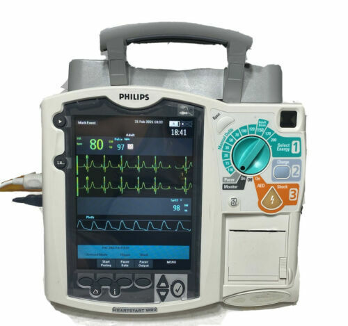 Used Heart Start MRx ECG, SpO2, Printer Monitor With Defibrillator For - DOTmed Listing #3635012: