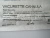 GYRUS ACMI Ref: 21852 Vacurette Cannula OD 7mm Straight Rigid Quantity Lot of 12  Exp. 12/2020 (5) & 05/2021 (7)