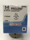 ETHICON 8698G Prolene Suture Blue Monofilament MultiPass Needles P-3 5-0 (1.0 Metric) 18" Sutures