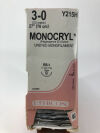 ETHICON Y215H 3-0 MONOCRYL, RB-1, 17mm 1/2c Taper, 27inch ~ Pack of 34 Sutures