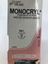 ETHICON Y215H 3-0 MONOCRYL, RB-1, 17mm 1/2c Taper, 27inch ~ Pack of 34 Sutures