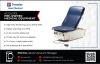 UMF Power Exam Table  5080 (Newer Version) w New Medium Gray Upholstery, Power Base, Manual Back and Foot Control Exam Table