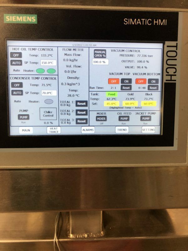 DEUTSCHE PROCESS 10-20 L/hr  Short Path Distillation Unit