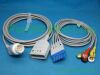 PANSWMED XDX-10003 compatible Philips ECG trunk & leads SPO2 Probe