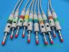 PANSWMED EKG-10060 compatible ten leads ECG cable for Bruker SPO2 Probe
