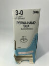 ETHICON 684H Perma Hand Silk Black Braided 18" Box of 12 Sutures