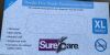 SURECARE Nitrile Examination Gloves Blue 5 Mil Powder free, Latex free,  Box of 100 Gloves