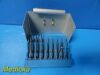 ZIMMER 18X  Hall Surgical Assorted Osteon Burs W/ Bur Rack 5038-09