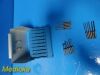 ZIMMER 18X  Hall Surgical Assorted Osteon Burs W/ Bur Rack 5038-09