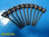 ETHICON Lot of 10 Et-Hicon 355 Reusable Instrument Sleeves, Threaded, Orange