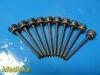 ETHICON Lot of 10 Et-Hicon 355 Reusable Instrument Sleeves, Threaded, Orange