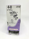 ETHICON J214H Coated Vicryl Undyed Braided Suture 4-0 27" Box of 44 Sutures